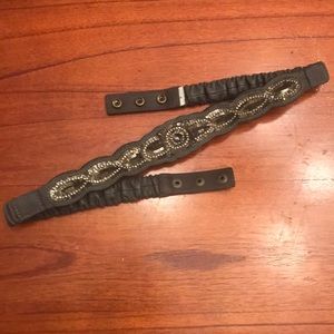 Loft rhinestone and sequin accent belt